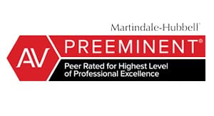 Martindale-Hubbell | AV Preeminent | Peer Rated For Highest Level Of Professional Excellence